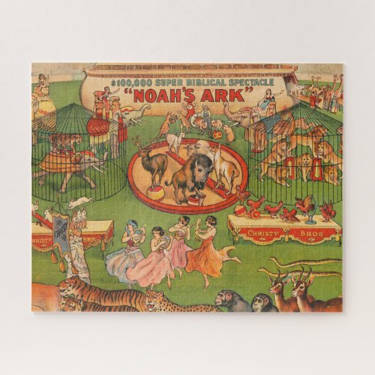  Christy Brothers Wild Animal Circus Poster Legpuzzel (Horizontaal)