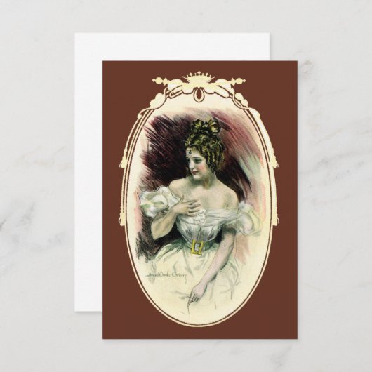  Christy Girl, Antiek Bridal-portret (Voorkant / Achterkant)