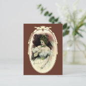  Christy Girl, Antiek Bridal-portret Briefkaart (Staand voorkant)