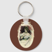  Christy Girl, Antiek Bridal-portret Sleutelhanger (Voorkant)