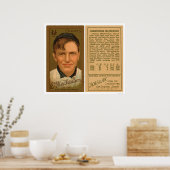 Christy Mathewson Baseball 1911 Poster (Keuken)
