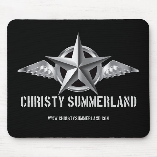 Christy Summerland Logo Mousepad Muismat (Voorkant)