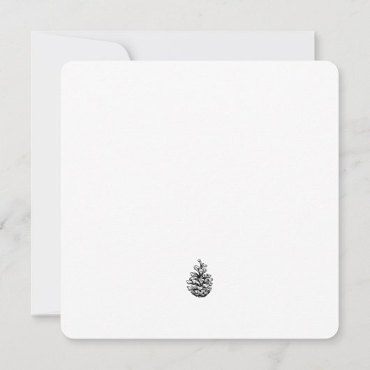 Chritmas kaart. Handgetekende Xmas baard (Achterkant)