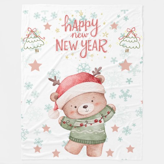 Chritmass blanket fleece deken (Voorkant)