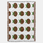 Chritsmas Pudding Throw Blanket Deken (Voorkant Verticaal)