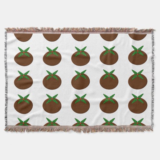 Chritsmas Pudding Throw Blanket Deken (Voorkant)