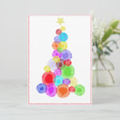 Chritsmas Tree Holiday Card Feestdagenkaart (Staand voorkant)