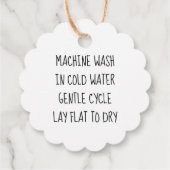 Chrochetd met het liefdeskraftscript bedankjes labels (Achterkant)