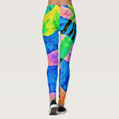 Chroma Abstract Elegantiepatroon Leggings (Achterkant)