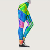 Chroma Abstract Elegantiepatroon Leggings (Rechts)