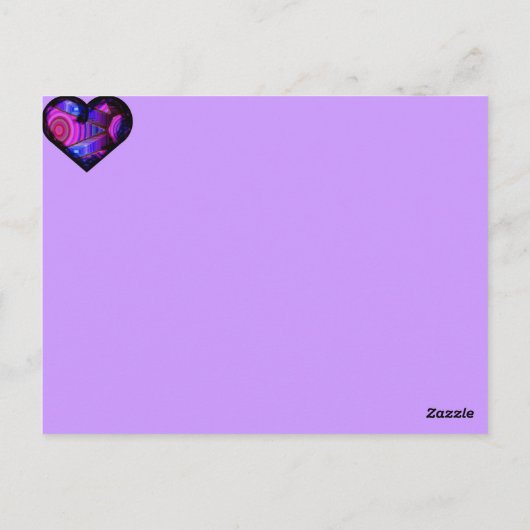 Chroma Calico Hearty Briefkaart (Achterkant)