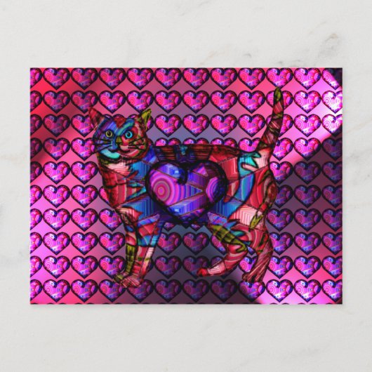 Chroma Calico Hearty Briefkaart (Voorkant)