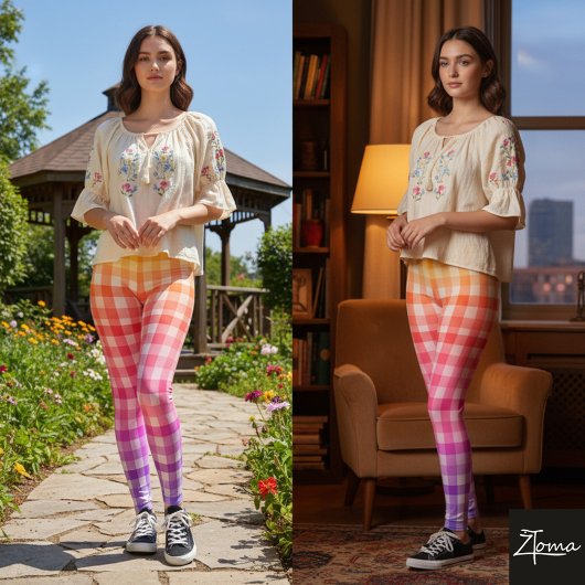 Chroma Check Leggings