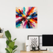 Chroma Color Burst - Abstract Art Poster (Thuiskantoor)