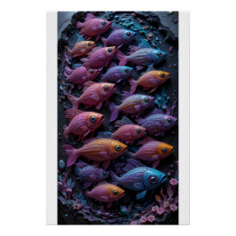 Chroma-Fin Drifters Perfect Poster