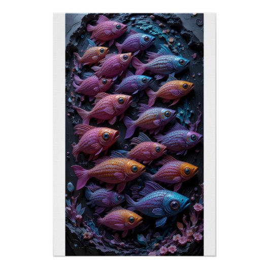 Chroma-Fin Drifters Perfect Poster (Voorkant)