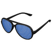 Chroma key kleur Blauw Aviator Zonnebril (Gekanteld)