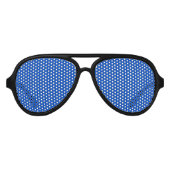 Chroma key kleur Blauw Aviator Zonnebril (Voorkant)