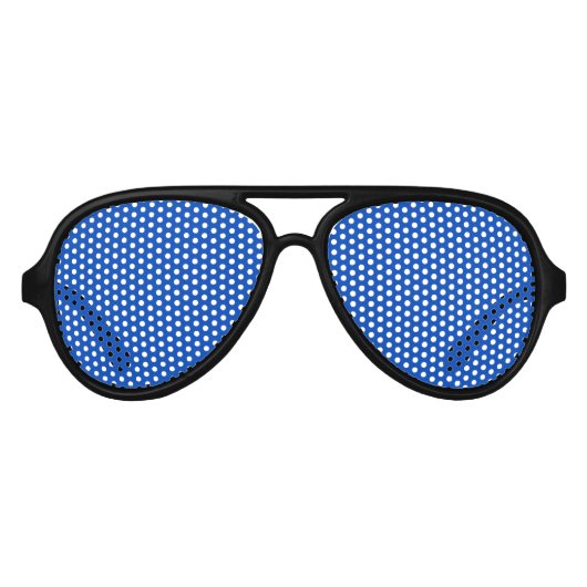 Chroma key kleur Blauw Aviator Zonnebril (Voorkant)