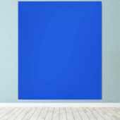 Chroma key kleur Blauw Canvas Afdruk (Insitu (Houten vloer))