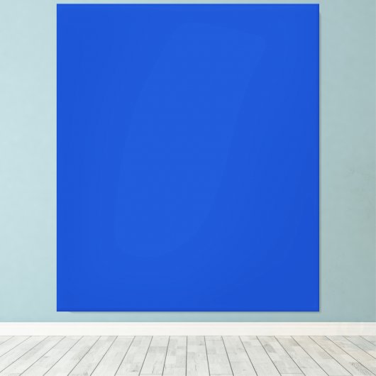 Chroma key kleur Blauw Canvas Afdruk (Insitu (Houten vloer))