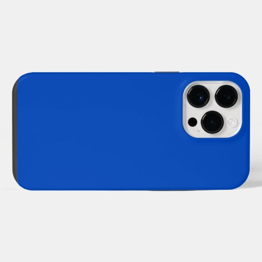 Chroma key kleur Blauw iPhone Hoesje (Achterkant horizontaal)