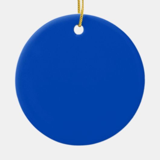 Chroma key kleur Blauw Keramisch Ornament (Voorkant)
