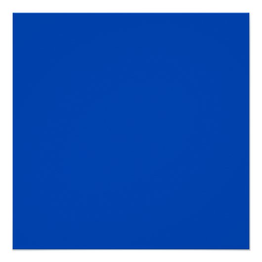 Chroma key kleur Blauw Perfect Poster (Voorkant)