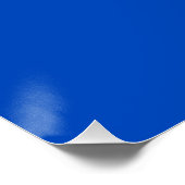 Chroma key kleur Blauw Perfect Poster (Hoek)