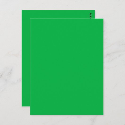 Chroma key kleur Groen Briefkaart (Voorkant / Achterkant)