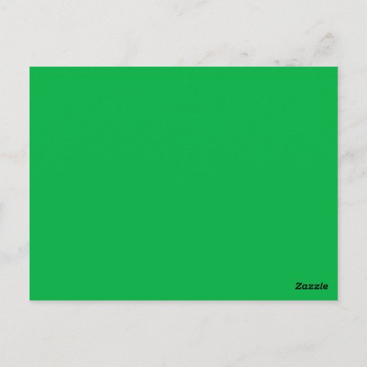 Chroma key kleur Groen Briefkaart (Achterkant)