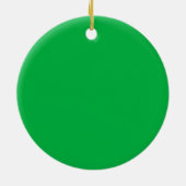 Chroma key kleur Groen Keramisch Ornament (Achterkant)