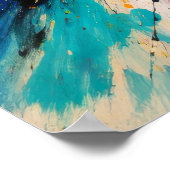Chroma Kleur Barst - Abstracte Kunst Poster (Hoek)