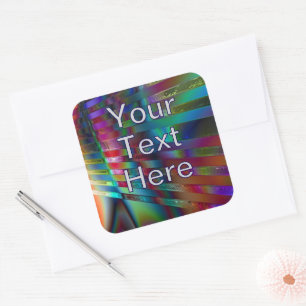 Chroma Rays Vierkante Sticker