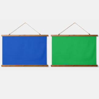 Chroma sleutel kleur Blauw en Groen Hangend Wandkleed