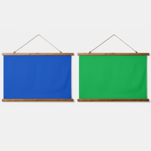 Chroma sleutel kleur Blauw en Groen Hangend Wandkleed (Dubbel)