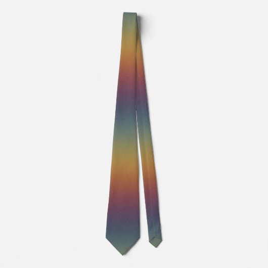 Chroma Textura - Rainbow Sunset Gradient Stropdas (Voorkant)