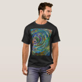 Chroma Vortex Abstracte kunst T-shirt (Voorkant volledig)