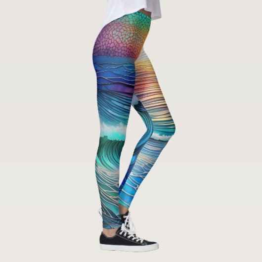 Chroma Zee zeegezicht Leggings (Rechts)
