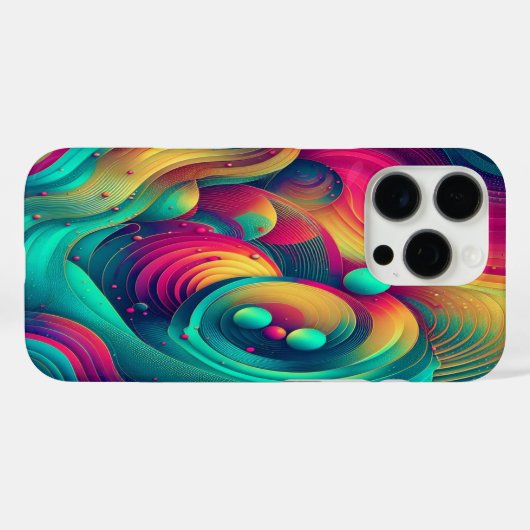 chromaflux-werveling Case-Mate iPhone case (Achterkant (horizontaal))