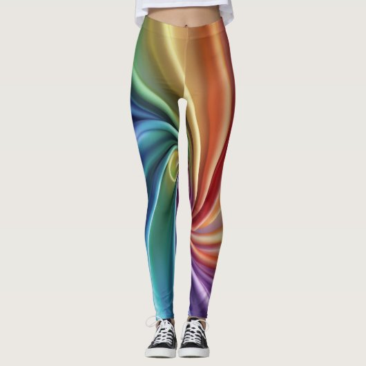 Chromaspiraal Bloei Leggings (Voorkant)