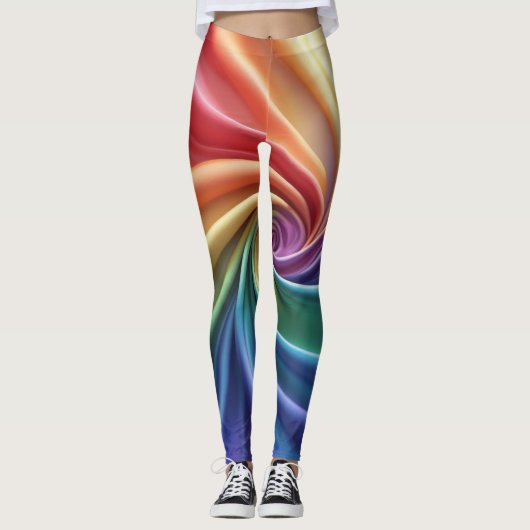 Chromaspiraal Bloei Leggings (Voorkant)