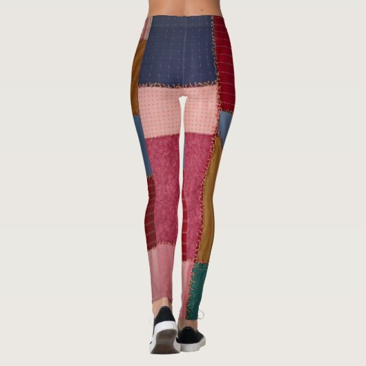 "ChromaStitch Leggings: Levendige samensmelting va Leggings (Achterkant)