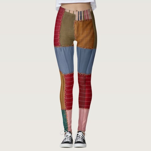 "ChromaStitch Leggings: Levendige samensmelting va Leggings (Voorkant)