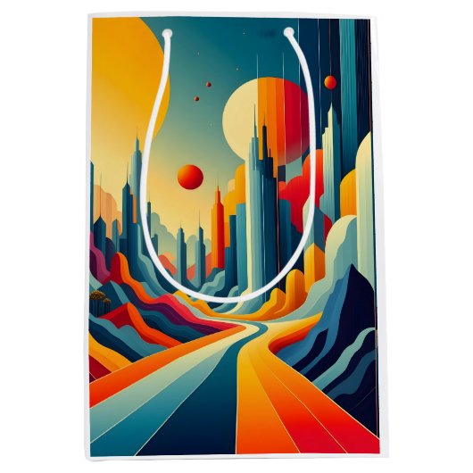 Chromatic Cityscape Medium Cadeauzakje (Voorkant)