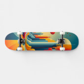 Chromatic Cityscape Persoonlijk Skateboard (Horizontaal)