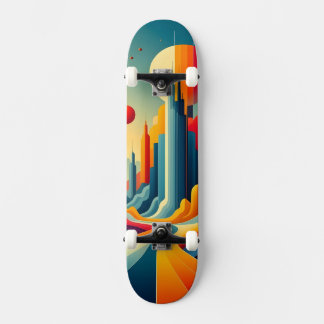 Chromatic Cityscape Persoonlijk Skateboard