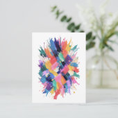Chromatic Collision Briefkaart (Staand voorkant)