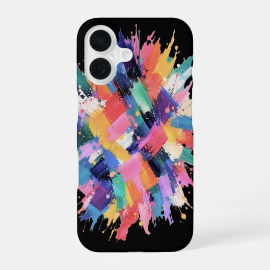 Chromatic Collision iPhone 16 Hoesje (Achterkant)