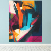 Chromatic Crosscurrents Canvas Afdruk (Insitu (Houten vloer))